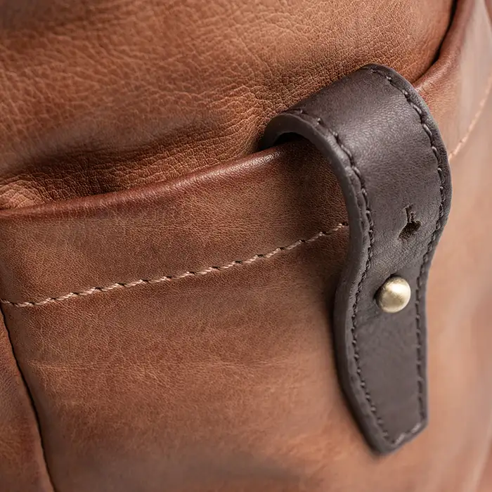 Lederrucksack Schnalle